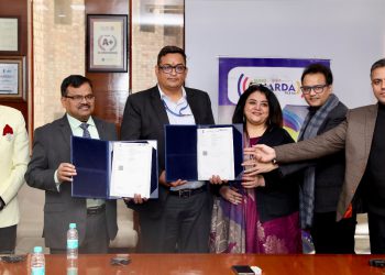 शारदा विश्वविद्यालय व न्यूज पेपर एसोसिएशन ऑफ इंडिया के बीच समझौता