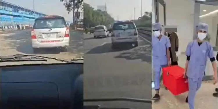 फरीदाबाद से ग्रेटर नोएडा मात्र 24 मिनट में पहुंची किडनी, नोएडा पुलिस ने ग्रीन कॉरिडोर बनाकर बचा ली एक जिंदगी