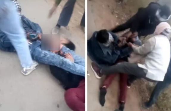 युवती के गले में फंदा कसकर लेट गया सिरफिरा युवक, चिल्लाते रहे लोग… वायरल हो रहा घटना का लाइव वीडियो