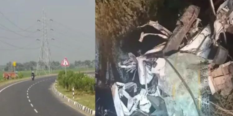 लखनऊ में ट्रक और 2 कारों में भीषण टक्कर, 4 लोगों की मौत; 7 की हालत गंभीर