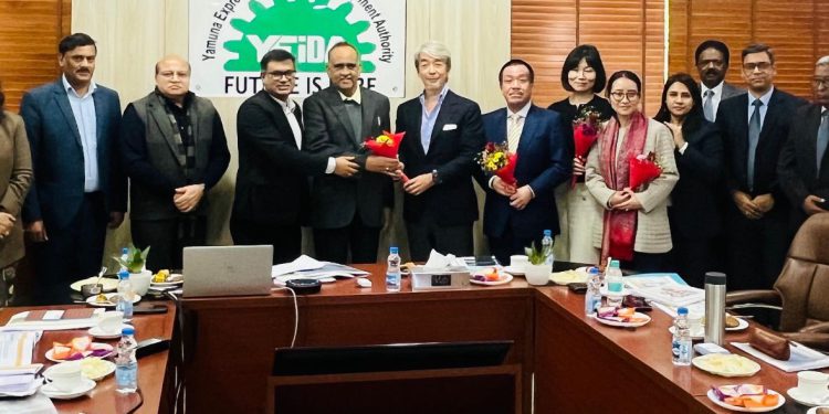 जापानी प्रतिनिधिमंडल ने जापानी सिटी और मेडिकल डिवाइस पार्क का किया दौरा, यीडा के अधिकारियों से हुई चर्चा