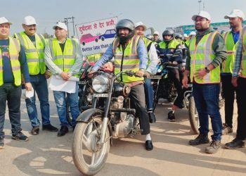 सड़क सुरक्षा माह – गाजियाबाद – अलीगढ़ एक्सप्रेसवे द्वारा हुआ भव्य सुरक्षा रैली का आयोजन