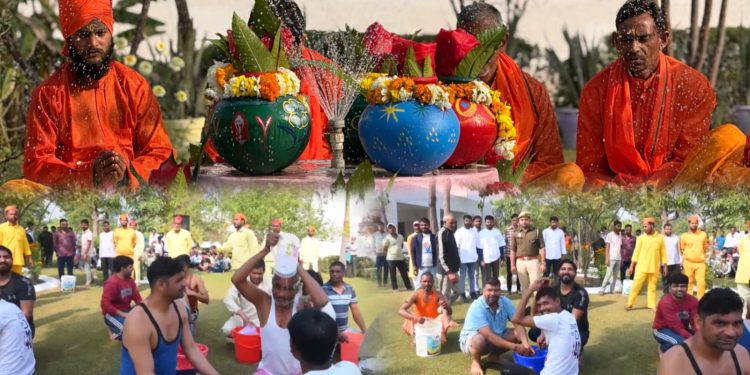 जेल में बंद बंदियों को त्रिवेणी के जल से कराया स्नान, महाकुंभ महोत्सव में बंदी भी हुए सम्मिलित