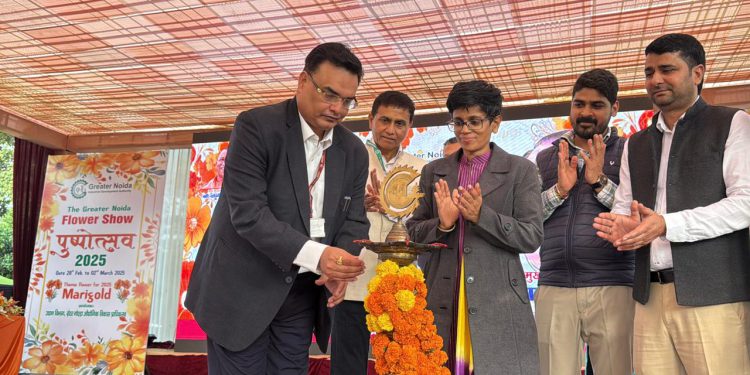 पुष्पोत्सव 2025 का मिहिर भोज सिटी पार्क में हुआ शुभारंभ, 28 फरवरी से 2 मार्च तक चलेगी पुष्प प्रदर्शनी