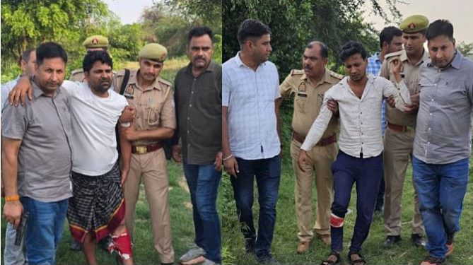 सिपाही सौरभ की हत्या में फरार नन्हू और अब्दुल सलाम पुलिस मुठभेड़ में गिरफ्तार, दोनों के पैर में लगी गोली