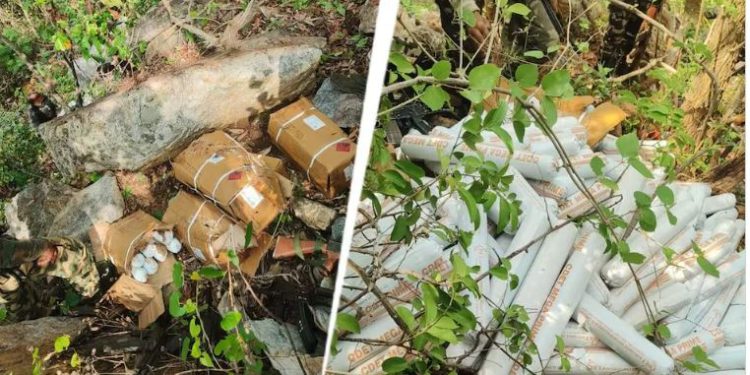 माओवादियों की बड़ी साजिश नाकाम, ओडिशा के जंगलों से 2.5 टन विस्फोटक बरामद