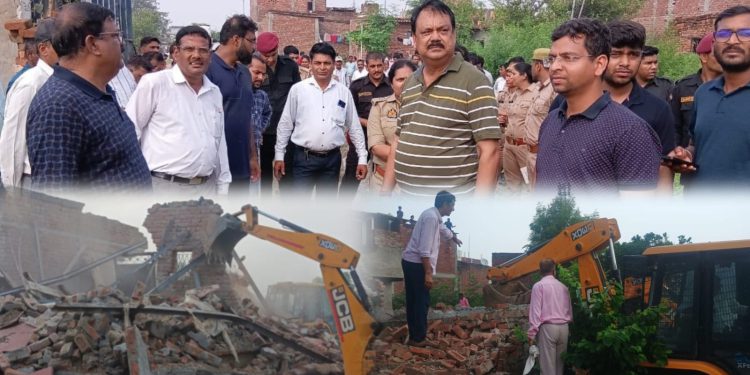 हैबतपुर के डूब क्षेत्र में चला ग्रेनो प्राधिकरण का बुल्डोजर, 30 हजार वर्ग मीटर जमीन को कराया अतिक्रमण मुक्त