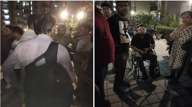 Greater Noida West की सोसायटी में 6वीं मंजिल से गिरी लिफ्ट, अंदर मौजूद दो लोगों ने ऐसे बचाई जान