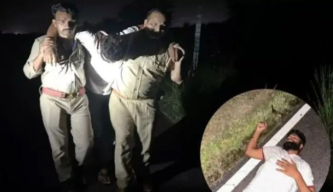 नाबालिग छात्रा से छेड़खानी करना पड़ा भारी, आरोपी मुठभेड़ में घायल