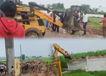 तालड़ा गांव में चला ग्रेनो प्राधिकरण का बुल्डोजर, करीब 50 हजार वर्ग मीटर जमीन को अतिक्रमण से मुक्त कराया