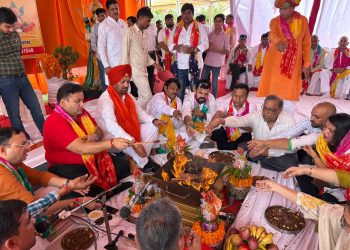 श्रीरामलीला कमेटी का भूमि पूजन संपन्न, 23 सितम्बर से होगा विजय महोत्सव 2025 का आगाज