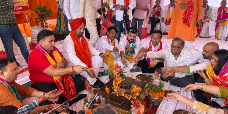 श्रीरामलीला कमेटी का भूमि पूजन संपन्न, 23 सितम्बर से होगा विजय महोत्सव 2025 का आगाज