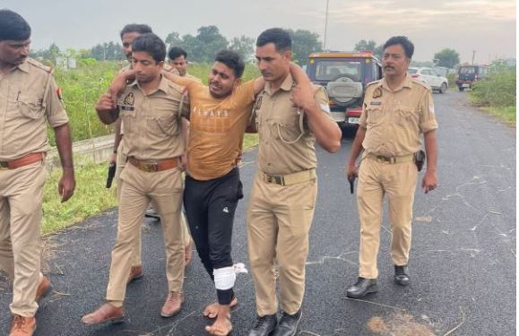 उपद्रव में पुलिस पर फायरिंग करने वाला गैंगस्‍टर मुठभेड़ में गिरफ्तार, आईएमसी के जिला अध्यक्ष समेत कुल 17 पकड़े गए