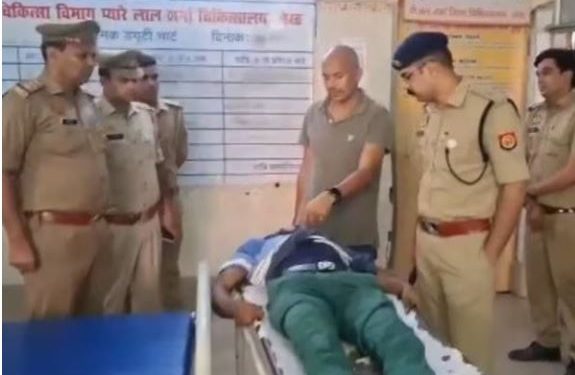 25 हजार का इनामी बदमाश शहजाद उर्फ निक्की मुठभेड़ में ढेर, पुलिसकर्मी की बुलेटप्रूफ जैकेट में लगी गोली
