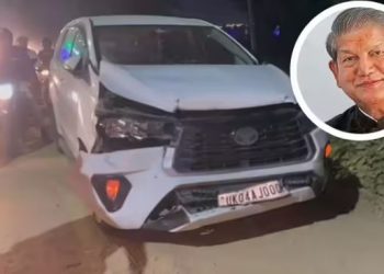 बाल-बाल बचे पूर्व सीएम हरीश रावत, दिल्ली-देहरादून हाइवे पर आपस में टकराई गाड़ी