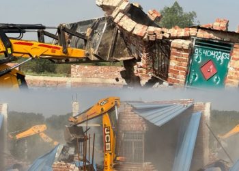 डूब क्षेत्र विवाद: प्राधिकरण की बुलडोज़र कार्रवाई के बाद भड़का आक्रोश, पीड़ित बोले—रजिस्ट्री वैध तो घर अवैध कैसे? जिम्मेदारों पर कार्रवाई हो