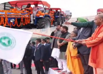 चौधरी चरण सिंह जयंती; मुख्यमंत्री ने 25 किसानों को सौंपी ट्रैक्टरों की चाबी, गिनाईं डबल इंजन सरकार की उपलब्धियां