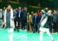 सीएम धामी ने बैडमिंटन में आजमाये हाथ, जमकर लगाये स्मैश, बढ़ाया खिलाड़ियों का हौंसला
