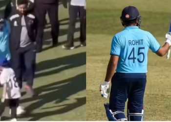 विजय हजारे मैच के दौरान रोहित की कोहली के लिटिल फैन से हुई मुलाकात