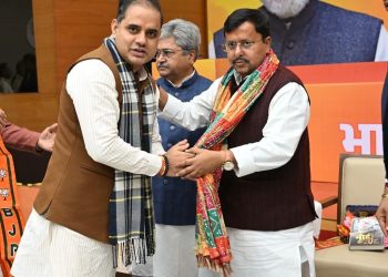 भाजपा के नवनियुक्त कार्यकारी राष्ट्रीय अध्यक्ष नितिन नवीन से सत्येंद्र नागर की मुलाकात